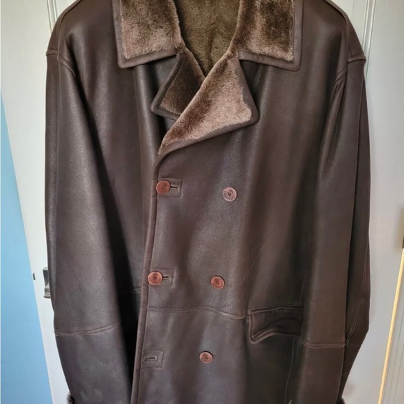 Rainforest Signature Genuine Shearling Sheepskin Coat Size XXL